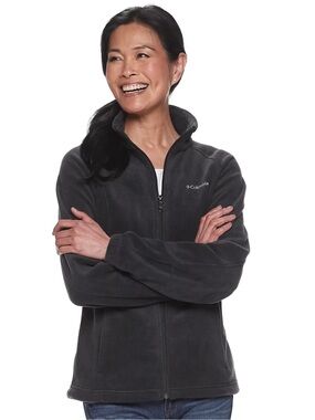 Columbia Women’s Black Benton Springs Zip-Front Fleece Jacket